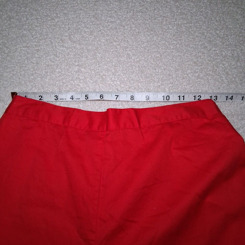 Red Dress Pants Pearl Women's Sz L Cutout Occasion Career Sophisticated - Picture 4 of 12